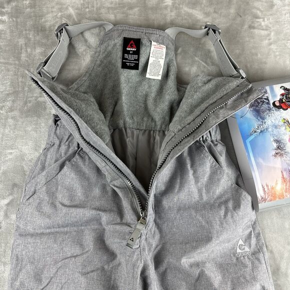 NWT Gerry Kids Performance Snow Bib/Pants Adjustable Suspenders Grey 3T (0933) - Picture 6 of 11
